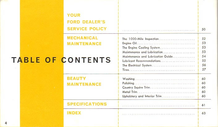 1960 Ford Owners Manual Page 52